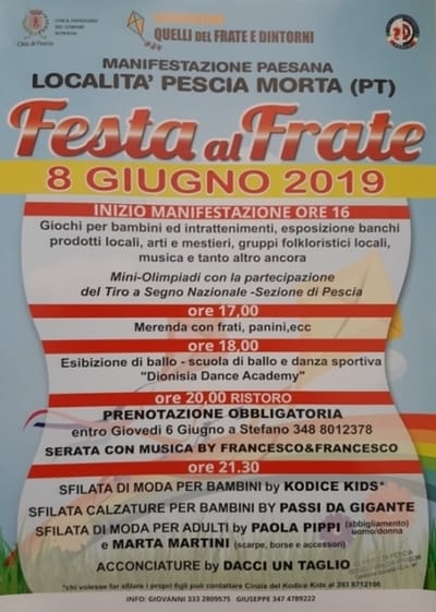 Festa Frate 2019 Pescia