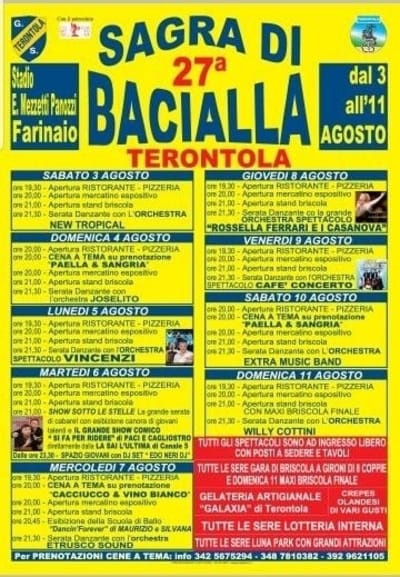 Sagra Bacialla 2019