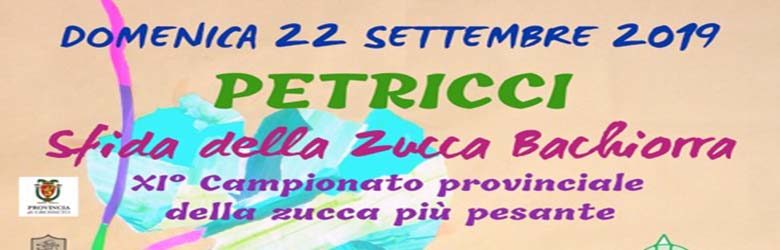 Sfida della Zucca Bachiorra 2019 a Petricci Comune di Semproniano