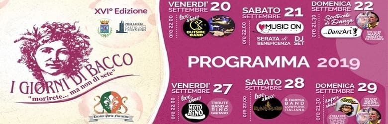 Eventi Castiglion Fiorentino settembre 2019