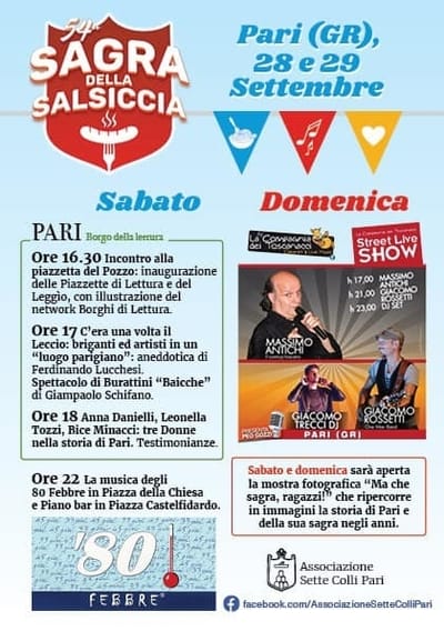 Programma Sagra Pari 2019