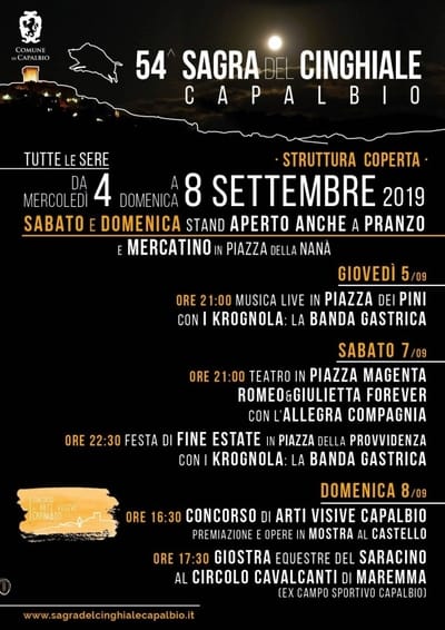 Sagra Cinghiale Capalbio 2019