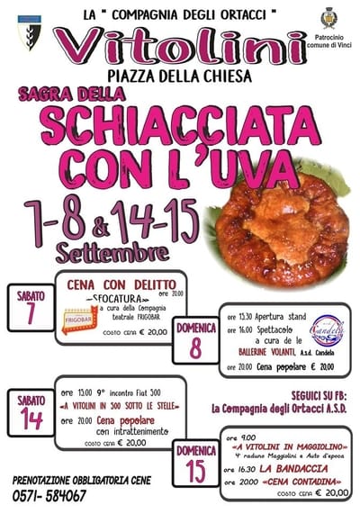 Sagra Schiacciata Uva Vitolini 2019