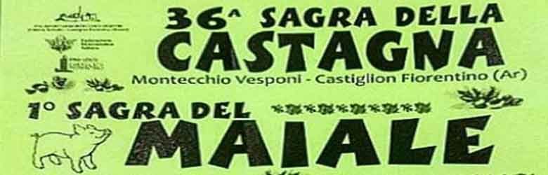 36° Sagra delle Castagne -1° Sagra del Maiale a Montecchio Vesponi Castiglion Fiorentino