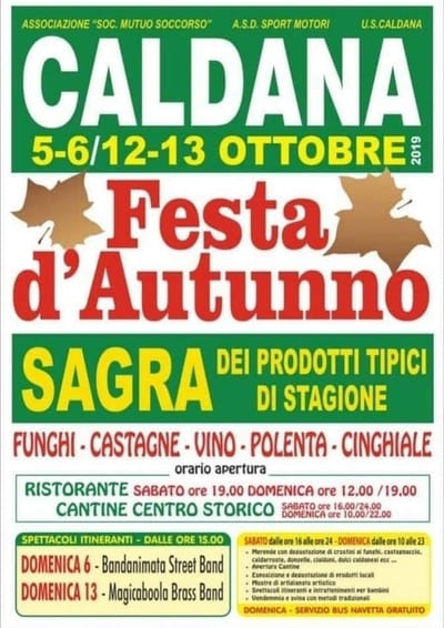 Festa Autunno Caldana 2019