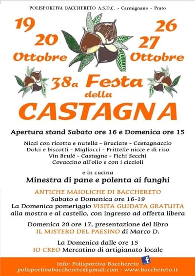 Festa Castagna Bacchereto 2019