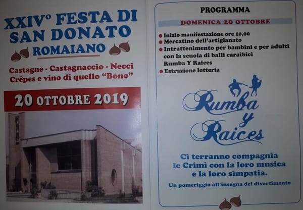 Festa San Donato Romaiano 2019