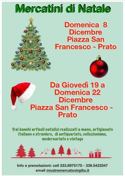 Mercatini Natale Prato 2019