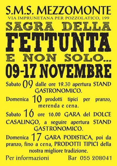 Sagra Fettunta Mezzomonte 2019