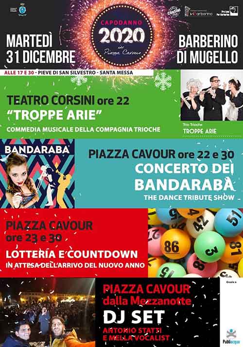 Programma in Piazza per Capodanno 2020 a Barberino del Mugello - 31 Dicembre 2019