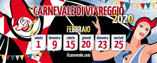 Carnevale di Viareggio 2020 - Febbraio 6 Corsi Mascherati
