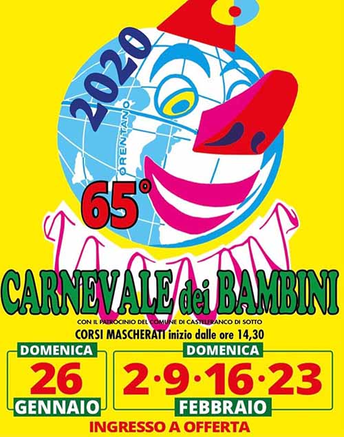 Manifesto Carnevale di Orentano 2020 - Castelfranco di Sotto Pisa