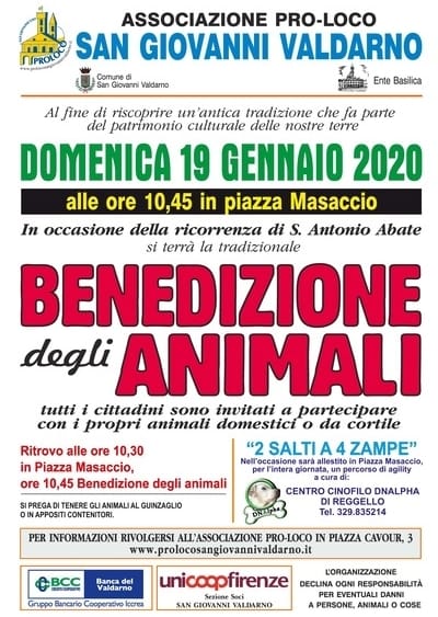 Benedizione Animali Valdarno 2020