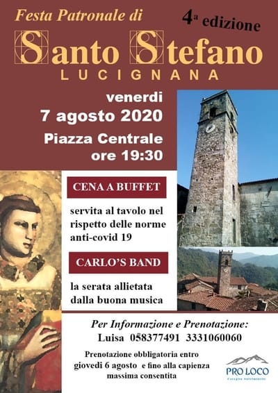 Festa Santo Stefano Lucignana 2020