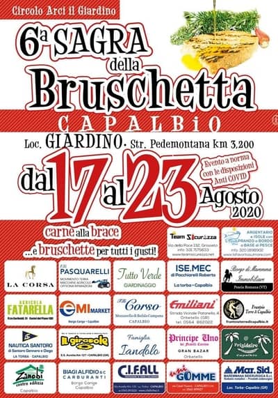 Sagra della Bruschetta Capalbio 2020