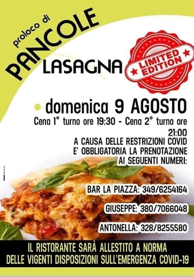 Sagra Lasagna Pancole 2020