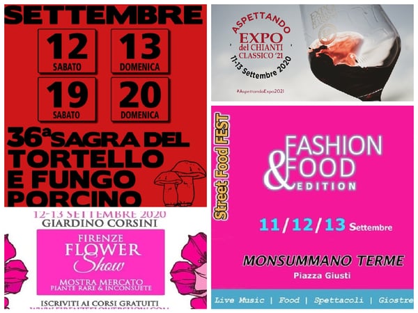 Eventi 11 12 13 settembre 2020