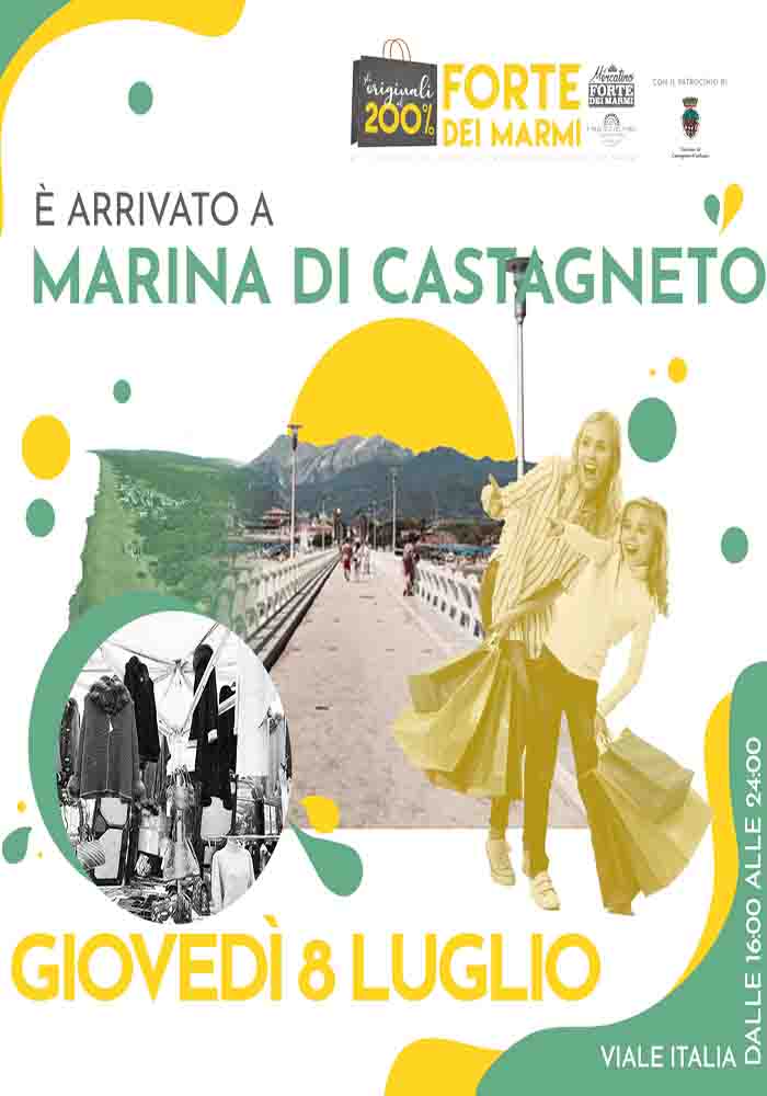 Manifesto Mercato del Forte a Marina di Castagneto Carducci - 8 Luglio 2021