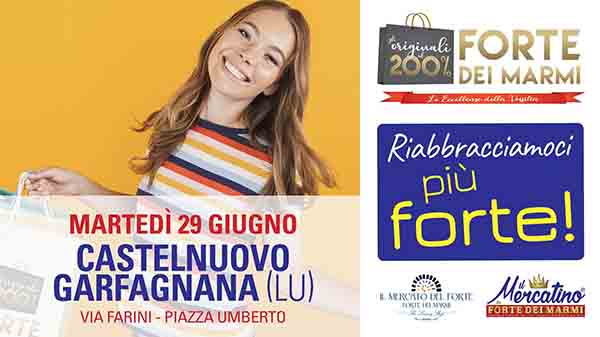 Mercato da Forte dei Marmi a Castelnuovo di Garfagnana - Martedì 29 Giugno 2021