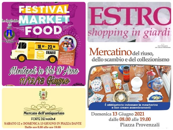 Eventi Toscana Weekend 11 12 13 giugno