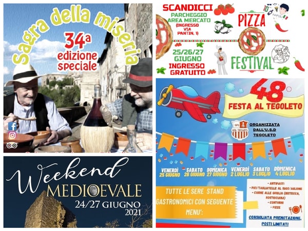 Eventi Toscana Weekend 25 26 27 Giugno