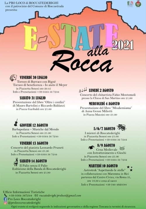 Eventi Estate 2021 Roccatederighi