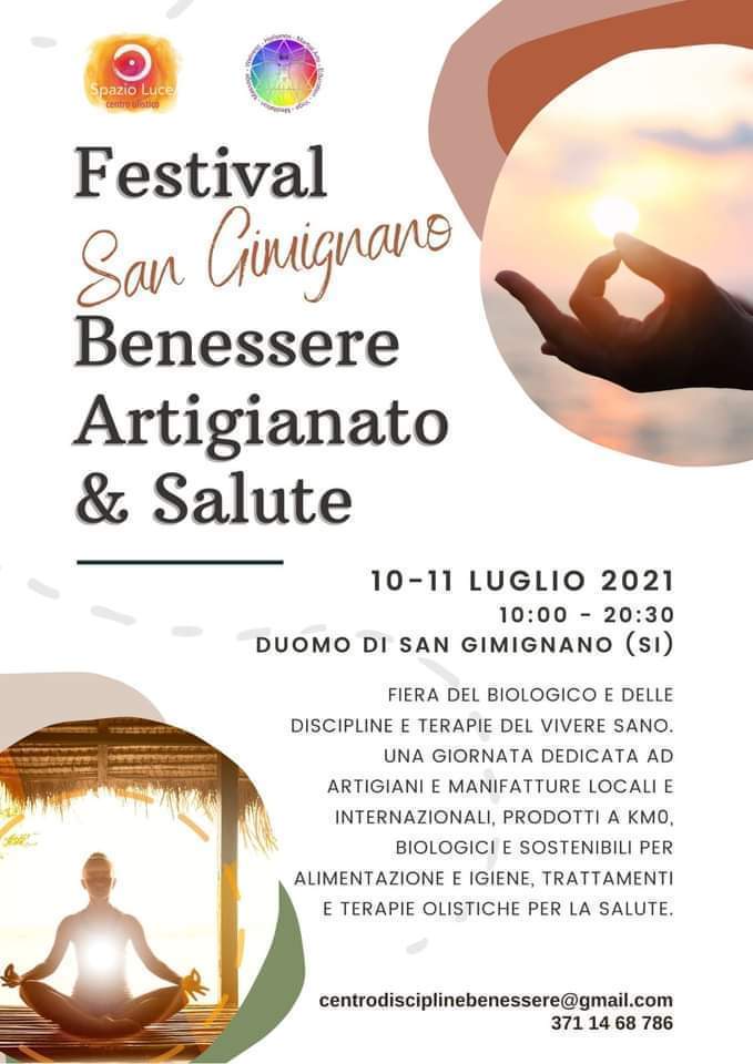 Festival San Gimignano Artigianato Benessere