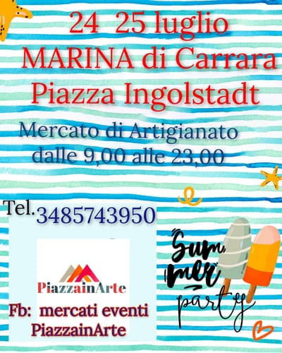 Mercatino Marina di Carrara Luglio 2021