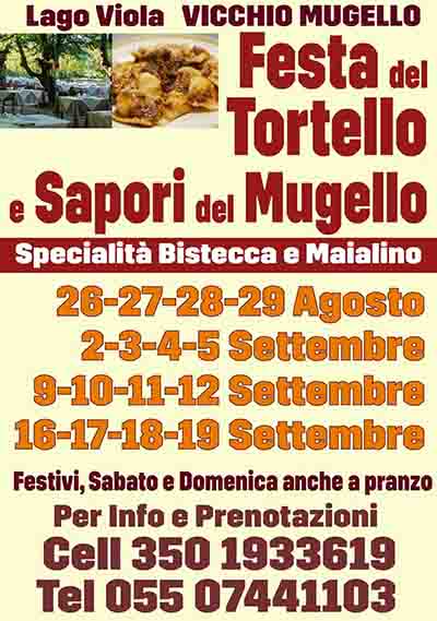 Manifesto Festa del Tortello e Sapori del Mugello 2021 a Vicchio