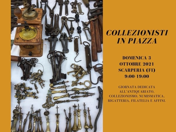 Collezionisti in piazza Scarperia ottobre 2021