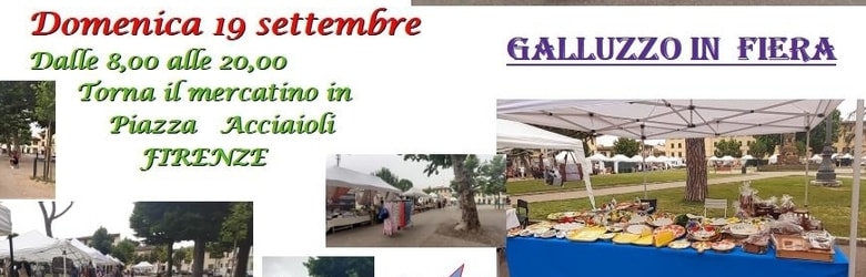 Mercatini Fiorentini Domenica 19 Settembre 2021