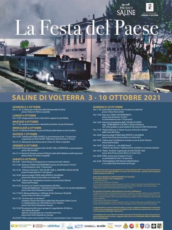 Festa Saline Volterra 2021