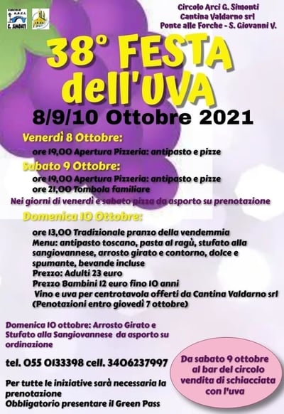 Festa Uva San Giovanni Valdarno 2021