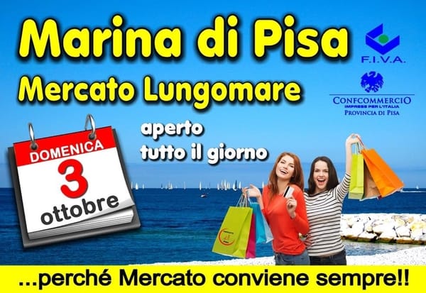 Mercato Marina Pisa Lungomare 3 ottobre 2021