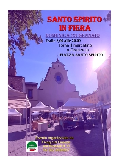 Santo Spirito in Fiera Firenze Gennaio 2022