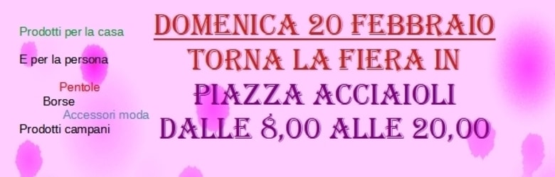 Mercati Firenze Domenica 20 Febbraio