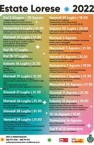 Eventi Loro Ciuffenna Estate 2022