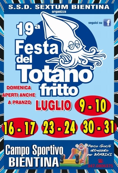 Festa del Totano Fritto Bientina 2022