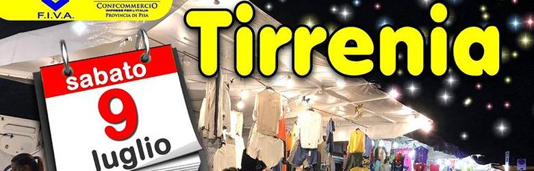 Mercatino Tirrenia Sabato 9 Luglio