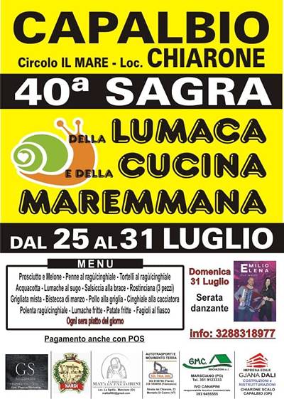 Sagra della Lumaca Chiarone Scalo 2022