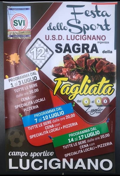 Sagra della Tagliata Lucignano 2022