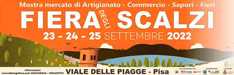 Fiera degli Scalzi a Pisa 2022 dal 23 al 25 settembre