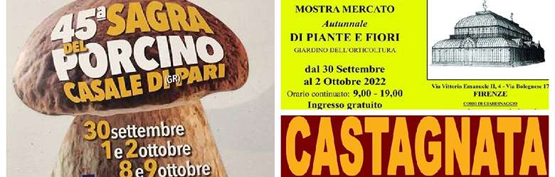 Cosa fare in Toscana 30 Settembre 1 2 Ottobre 2022