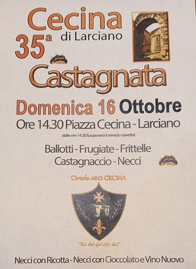 Castagnata Cecina di Larciano 2022