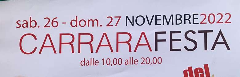 Eventi a Carrara Novembre 2022