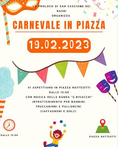 Carnevale San Casciano di Bagni 2023  