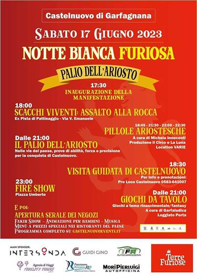 Notte Bianca Furiosa Castelnuovo di Garfagnana 2023 