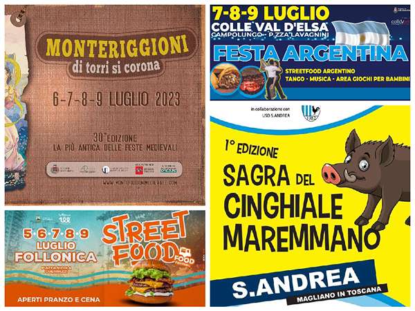 Eventi in Toscana Weekend 7 8 9 Luglio 2023