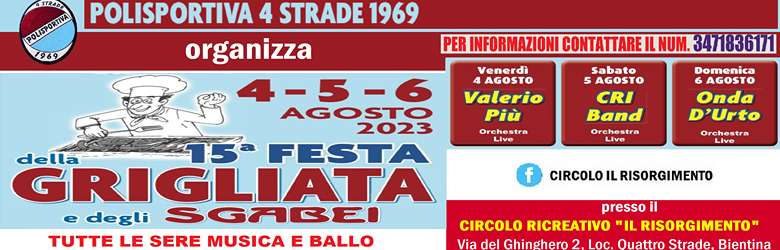 Sagra Bientina 4 5 6 Agosto 2023