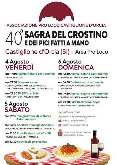 Sagra Crostino Pici Castiglione d'Orcia 2023